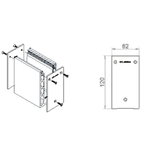 Kit de tampas (Esq+Dir) p/ calha Pro AFC.14366